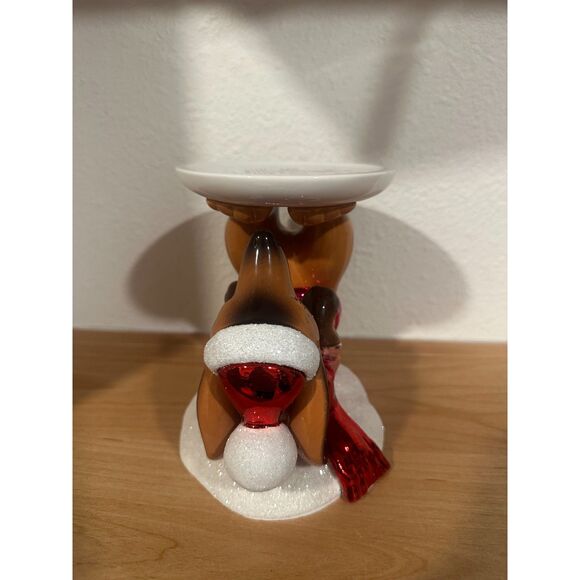 Bath & Body Works Christmas Tree Dachshund Candle Holder NWT - Picture 3 of 5